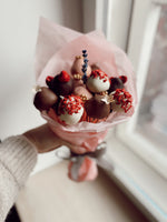 Load image into Gallery viewer, Maasikakimp siidipaberis
